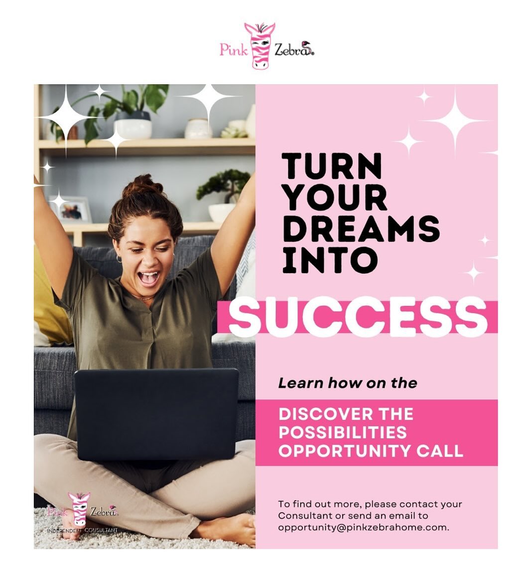 Hope you’re having a fantastic week! 🌟 Tonight’s the night to discover exciting possibilities with Pink Zebra! Join us live on Facebook Pink Zebra Home at 7pm EST to explore how you can turn your passion for home fragrance and décor into a fulfilling opportunity.

Why tune in?

Learn: Discover the perks of becoming a Pink Zebra consultant.
Connect: Engage with our vibrant community and fellow enthusiasts.
Earn: Explore ways to earn extra income doing what you love.
To secure your spot, email opportunity@pinkzebrahome.com for an exclusive invite and let them know Colleen Wilken is your consultant!

Don’t miss out on this chance to ignite your passion and potentially transform your lifestyle with Pink Zebra!

See you there!
JOIN TODAY